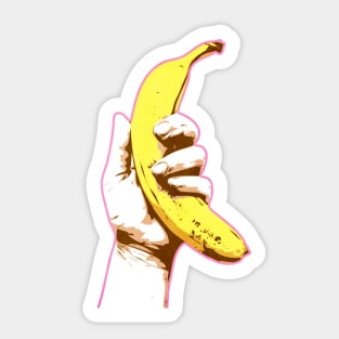 Hand with Banana | Pop Art Sticker